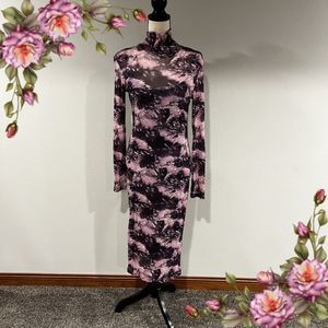 💕Sexy long sleeve bodycon midi Dress💕Size L